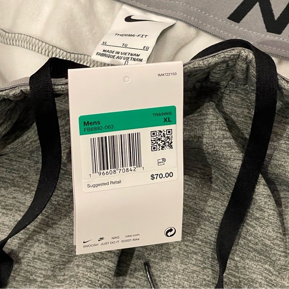 NWT Nike Men's Therma-FIT HBR Tapered Fitness Pants - Picture 9 of 13